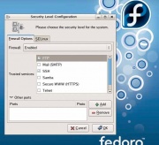 Рис. 4 Утилита настройки брандмауэра в Fedora сгодится при создании личного брандмауэра, но не более того.