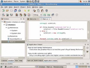 MonoDevelop – предпочтительная среда разработки для кодеров, работающих с Mono над большими проектами.