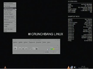 Хотя он и выглядит минималистичным, ChrunchBang занимает кучу места.