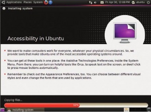 Установщик Ubuntu по обыкновению быстр и прост, хотя и распоясывается по части сетевого трафика.