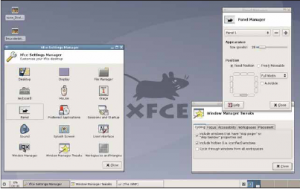 Менеджер настроек Xfce позволяет настраивать любую часть рабочего стола – рамки окон, темы GTK, клавиатурные раскладки и др. – без обращения к командной строке.
